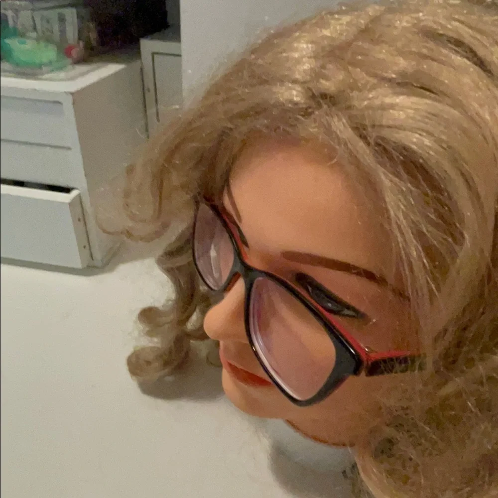 Doloc Gabbana beautiful eyeglasses red and brown